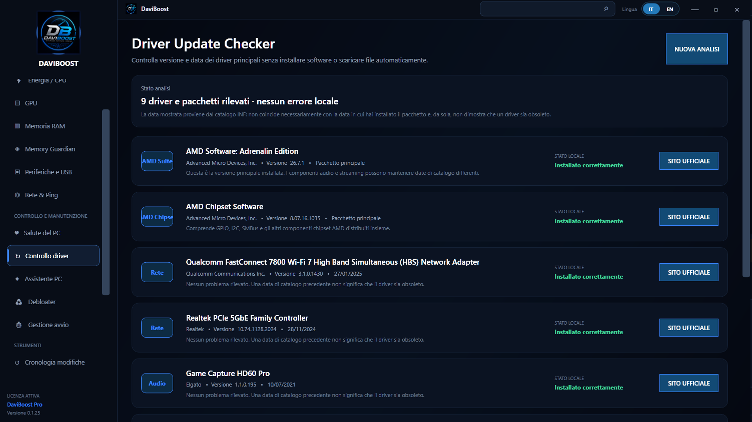 Driver Update Checker DaviBoost